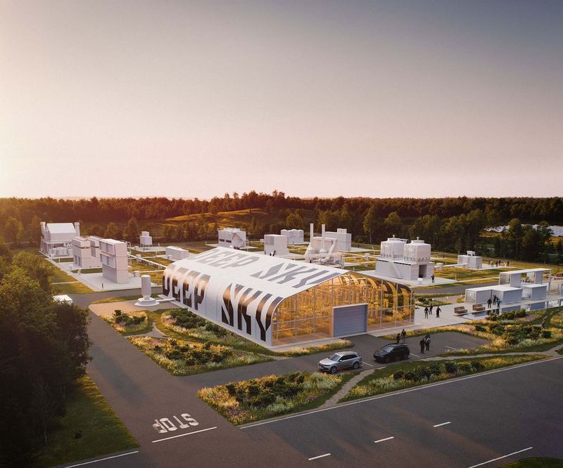 Artist's impression of the Deep Sky Labs carbon removal facility in Canada, which is set to break ground this winter.