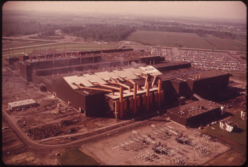 “Ford Motor Company's New Casting Plant at Flat Rock,” photographed by Joe Clark in 1973 for the EPA’s DOCUMERICA project.