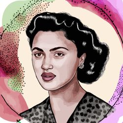 A colorful drawing of Henrietta Lacks (August 1, 1920 – October 4, 1951) was the source of the HeLa cell line, the first immortalized human cell line. 