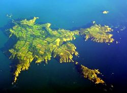 aerial view of sark