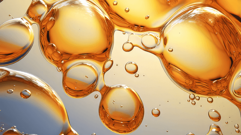 Oil bubbles.