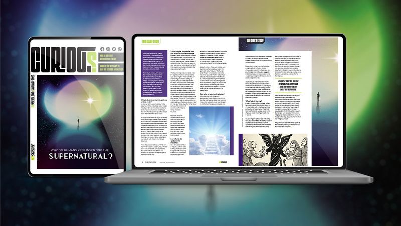 Why do humans keep inventing the supernatural? A picture of the January 2023 issue of IFLScience's free digital magazine CURIOUS