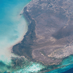 Everglades national park from above.