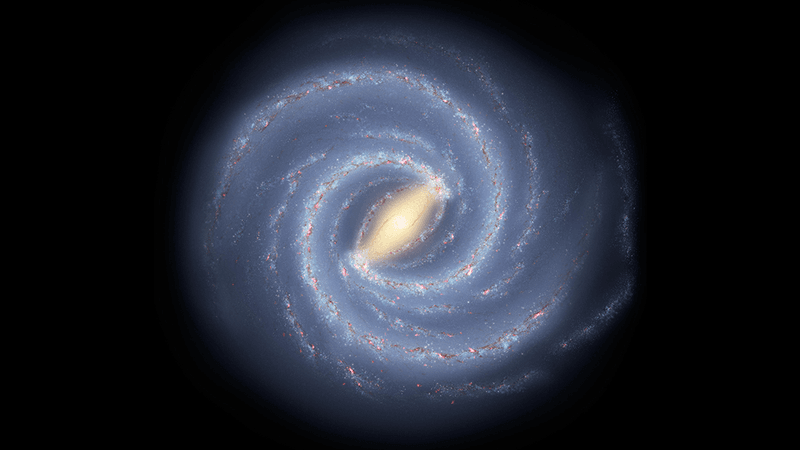 Artist impression of the Milky Way.