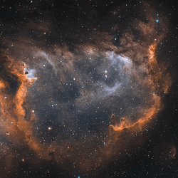 The Soul Nebula in the constellation Cassiopeia.